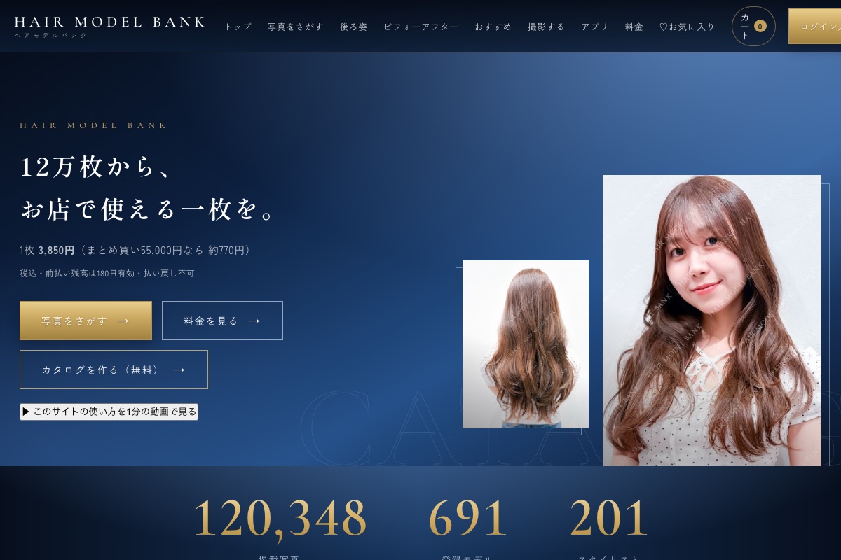 ヘアスタイルの写真素材(購入)